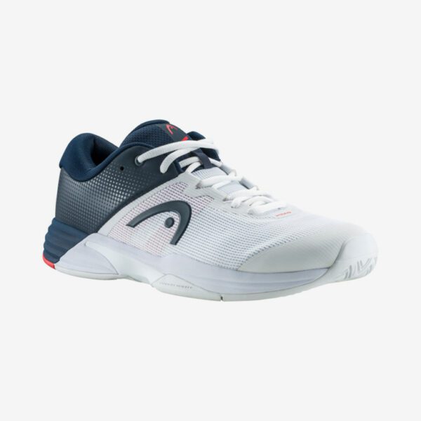 Revolt Evo 2.0 Padel Shoes for Men - White/Dark Blue, 41