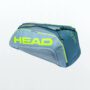 HEAD TOUR TEAM 9R SUPERCOMBI TENNIS BAG - Grey/Neon Yellow